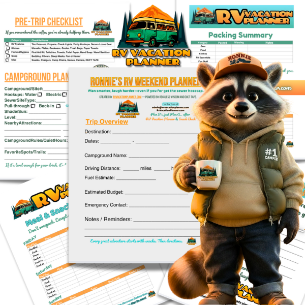 RV Weekend Planner Ronnie's RV Weekend Planner